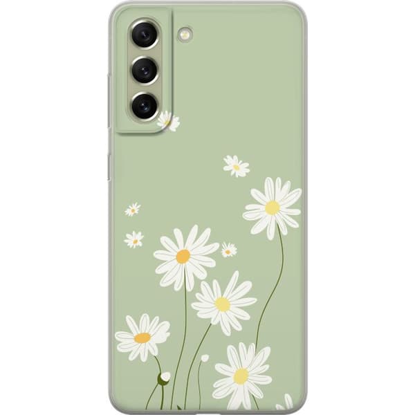 Samsung Galaxy S21 FE 5G Gennemsigtig cover Præstekraver - blomstret mønster i svensk sommerstil