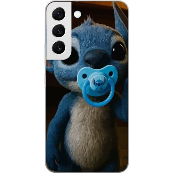 Samsung Galaxy S22 5G Genomskinligt Skal Stitch & Napp – babytema med söt karaktär