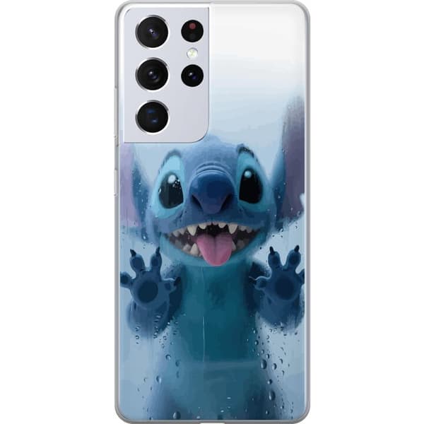 Samsung Galaxy S21 Ultra 5G Genomskinligt Skal Stitch Window View – Stitch vid ett fönster i söt stil
