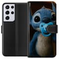 Miniatyrbillede 1 af 3: Samsung Galaxy S21 Ultra 5G Tegnebogsetui Stitch & Napp - babytema med sød karakter