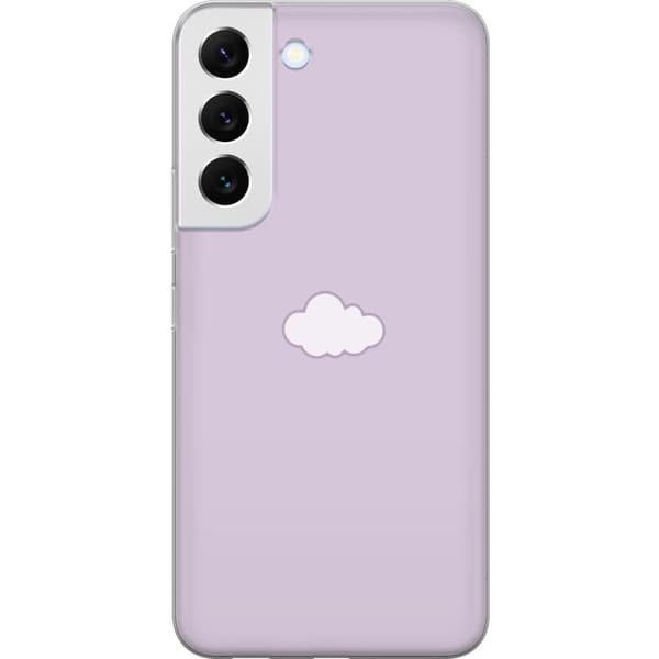 Samsung Galaxy S22+ 5G Läpinäkyvä kuori Lila Pilvi - minimalistinen pilvi lila taustalla