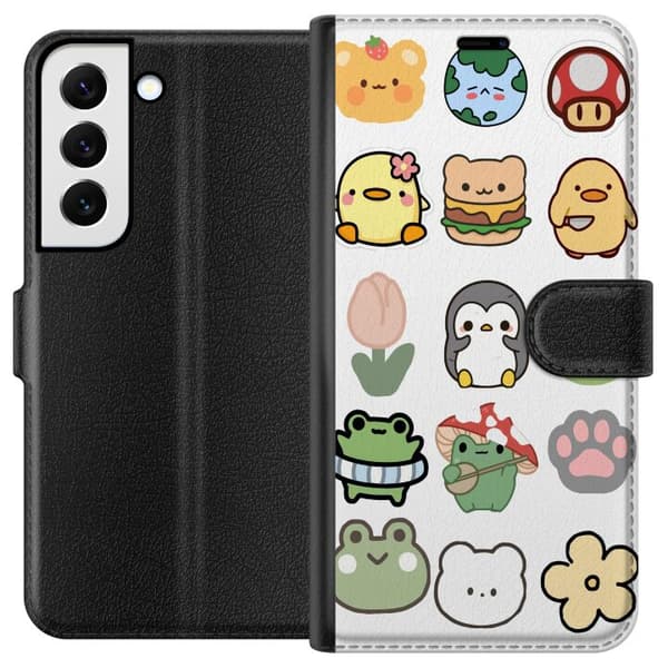 Samsung Galaxy S22+ 5G Lommeboketui Kawaii Friends