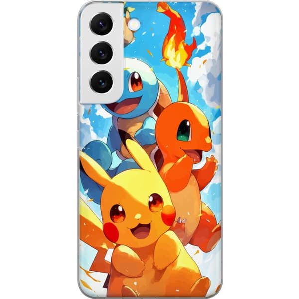 Samsung Galaxy S22 5G Gennemsigtig cover Pocket Creatures - inspireret af Pokémon uden at nævne navnet