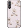 Miniatyrbild 1 av 3: Samsung Galaxy A16 5G Genomskinligt Skal Teddy Dior Vibes – lyxig nalle i fashionstil