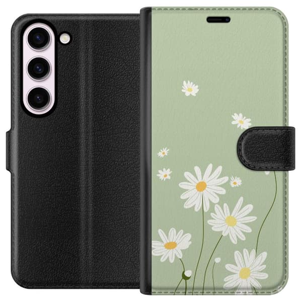 Samsung Galaxy S23 Lommeboketui Prestekrager - blomstrete mønster i svensk sommerstil