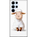 Miniatyrbillede 1 af 3: Samsung Galaxy S22 Ultra 5G Gennemsigtig cover Sødt Lamm - tegneseriestil til børn og babyprodukter