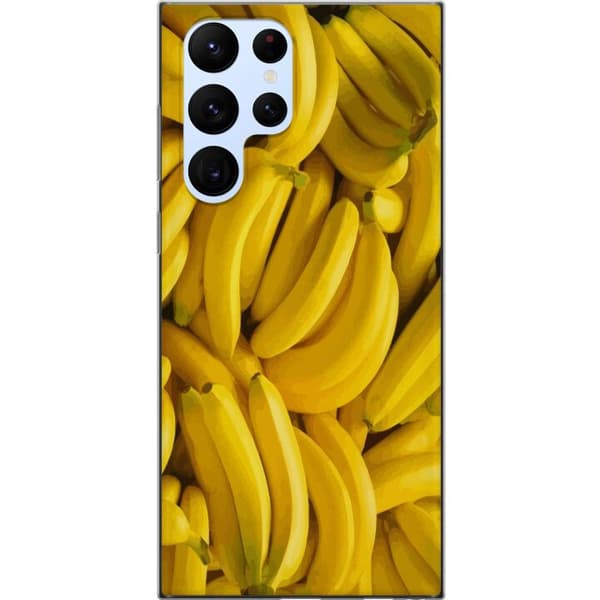 Samsung Galaxy S22 Ultra 5G Gjennomsiktig deksel Banana mønster