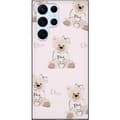 Miniatyrbillede 1 af 3: Samsung Galaxy S22 Ultra 5G Gennemsigtig cover Teddy Dior Vibes - luksuriøs bamse i modetil