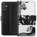 Miniatyrbild 1 av 3: Samsung Galaxy S23 FE Plånboksfodral Leopard Faces – trendigt mönster med leopardansikten