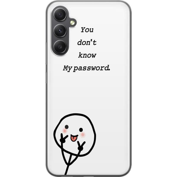 Samsung Galaxy S23 FE Gennemsigtig cover Du Kender Ikke Mit Adgangskode