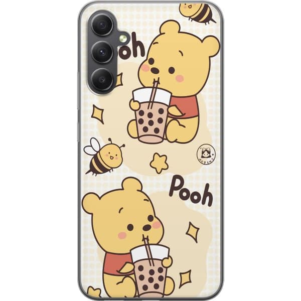 Samsung Galaxy S23 FE Gennemsigtig cover Nalle Pooh-stil - klassisk bjørnemotiv i en ny fortolkning