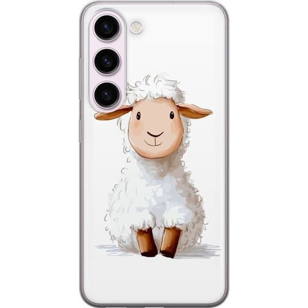 Samsung Galaxy S23 Läpinäkyvä kuori Suloinen Lammas - lasten ja vauvan tuotteita sarjakuvatyyliin