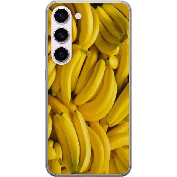 Samsung Galaxy S23 Gjennomsiktig deksel Banana mønster