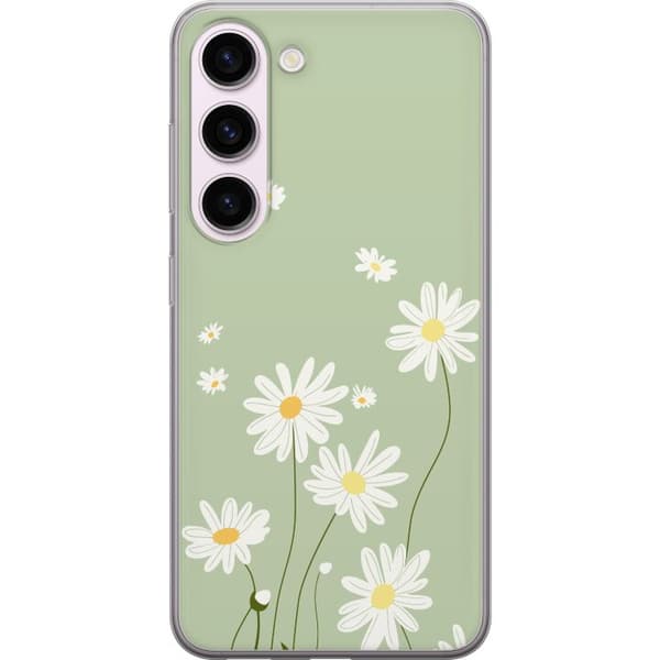 Samsung Galaxy S23 Läpinäkyvä kuori Papukaijanpaparit - kukallinen kuviointi ruotsalaiseen kesätyyliin