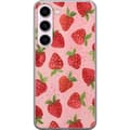 Miniatyrbilde 1 av 3: Samsung Galaxy S23 Gjennomsiktig deksel Jordbærdrømmer - Retro-stil jordbærmønster