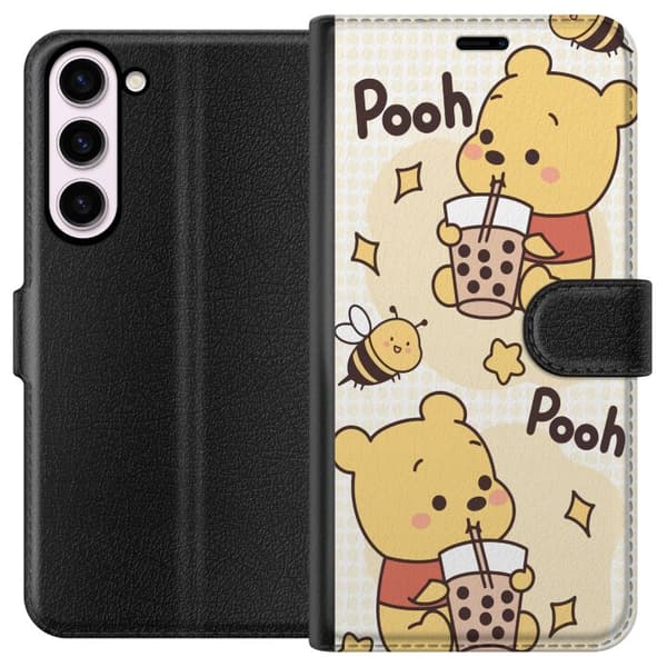 Samsung Galaxy S23+ Plånboksfodral Nalle Pooh Style – klassiskt björnmotiv i ny tolkning