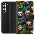 Pikkukuva 1 / 3: Samsung Galaxy S23+ Lompakkokotelo Sengångarstil - rentoutunut muotoilu söpöllä laiskiaalla