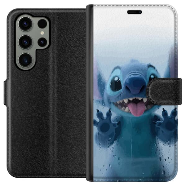 Samsung Galaxy S23 Ultra Tegnebogsetui Stitch ved et vindue i sød stil