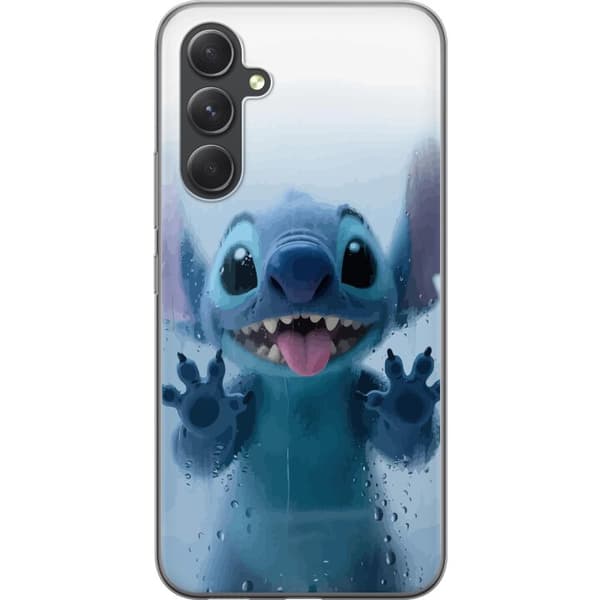 Samsung Galaxy S24 Gennemsigtig cover Stitch ved et vindue i sød stil
