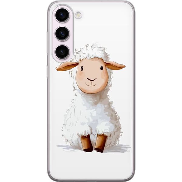 Samsung Galaxy S23+ Genomskinligt Skal Sött Lamm – tecknad stil för barn & babyprodukter