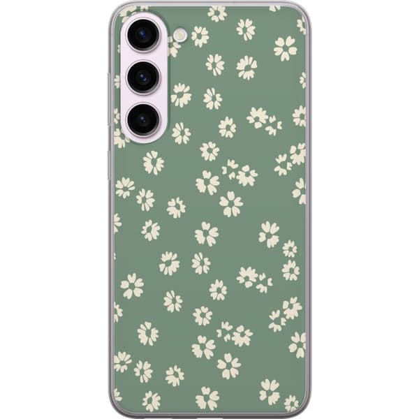 Samsung Galaxy S23+ Gennemsigtig cover Blomsterdrøm - Farverigt Blomstermønster
