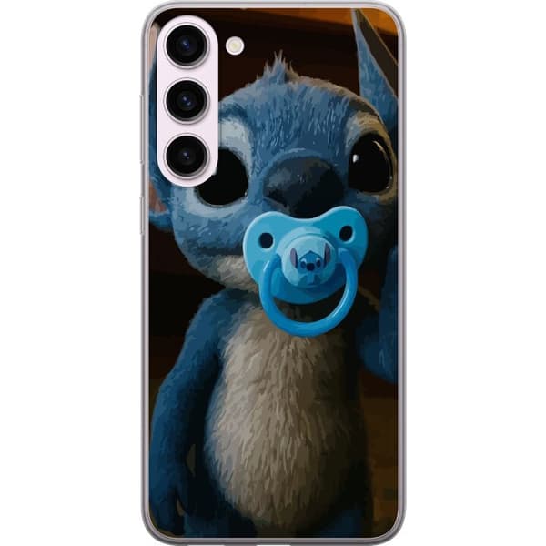 Samsung Galaxy S23+ Genomskinligt Skal Stitch & Napp – babytema med söt karaktär