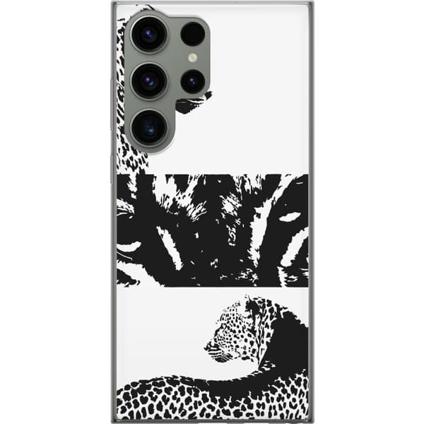 Samsung Galaxy S23 Ultra Läpinäkyvä kuori Leopard Faces