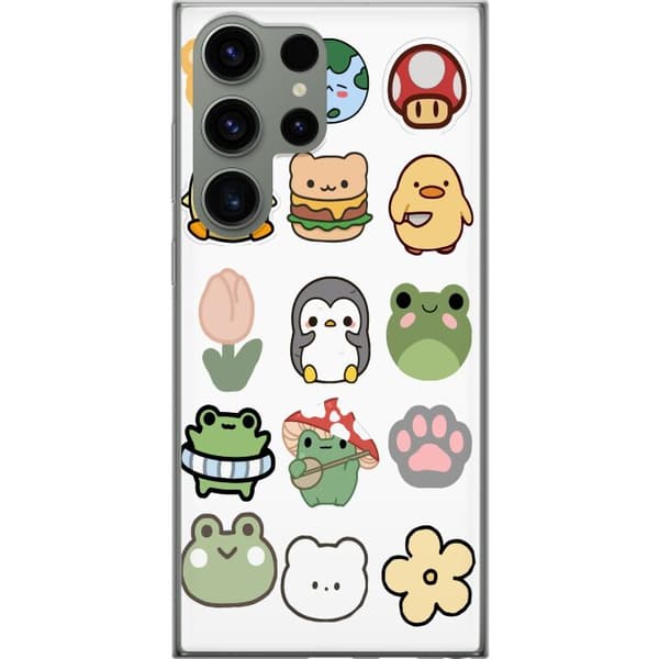 Samsung Galaxy S23 Ultra Gjennomsiktig deksel Kawaii Friends