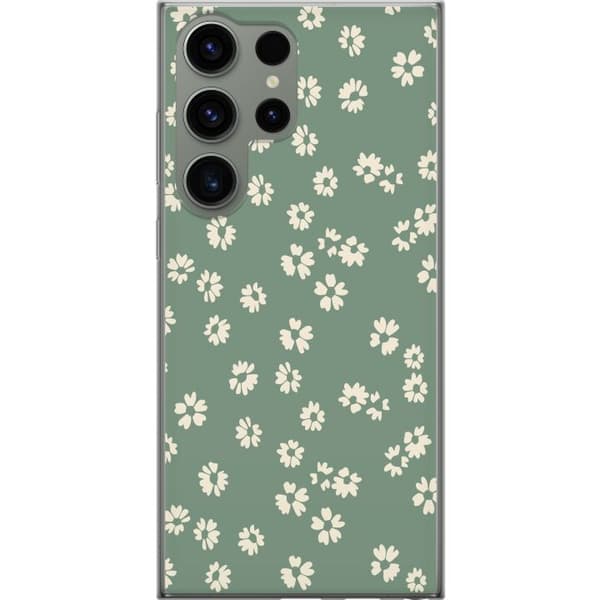 Samsung Galaxy S23 Ultra Gennemsigtig cover Blomsterdrøm - Farverigt Blomstermønster