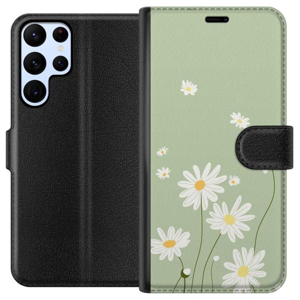 Samsung Galaxy S24 Ultra Lommeboketui Prestekrager - blomstrete mønster i svensk sommerstil