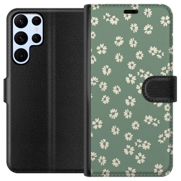 Samsung Galaxy S24 Ultra Tegnebogsetui Blomsterdrøm - Farverigt Blomstermønster