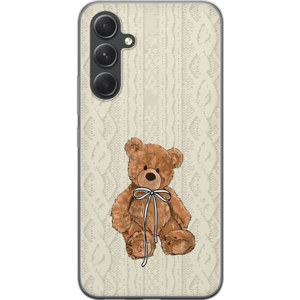 Samsung Galaxy S24 FE Gennemsigtig cover Lille Teddy – klassisk teddy i enkel design