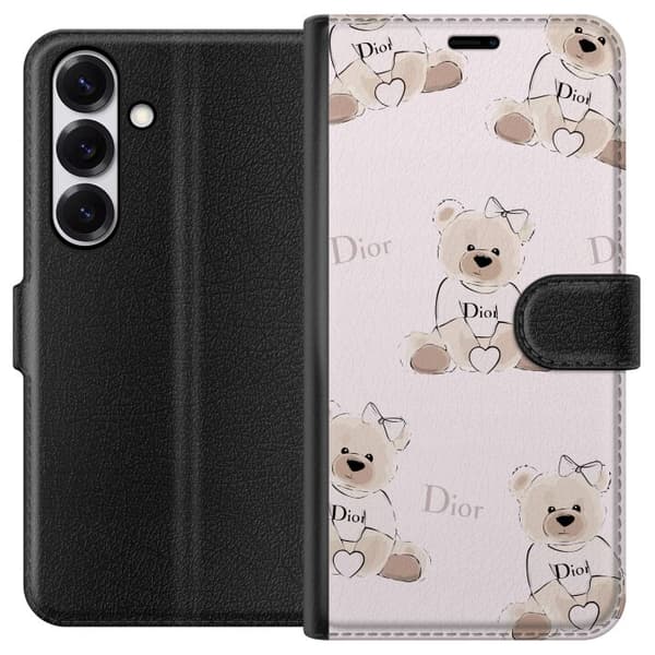 Samsung Galaxy S25 Lompakkokotelo Teddy Dior Vibes - ylellinen nalle muotityyliin