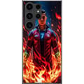 Miniatyrbillede 1 af 3: Samsung Galaxy S24 Ultra Gennemsigtig cover Ronaldo Inferno - fodboldhelt i flammer