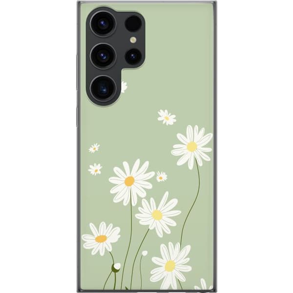 Samsung Galaxy S24 Ultra Gennemsigtig cover Præstekraver - blomstret mønster i svensk sommerstil