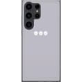 Miniatyrbillede 1 af 3: Samsung Galaxy S24 Ultra Gennemsigtig cover Lilla Blomminimalisme - stilfuldt blomstermotiv på lilla baggrund