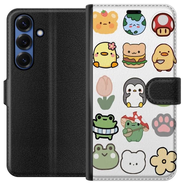Samsung Galaxy S25+ Plånboksfodral Kawaii Friends – söta figurer i japansk stil