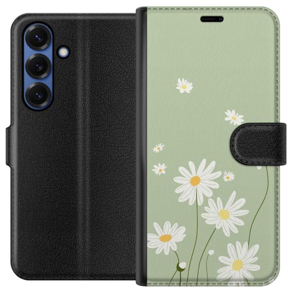 Samsung Galaxy S25+ Lompakkokotelo Papukaijanpaparit - kukallinen kuviointi ruotsalaiseen kesätyyliin