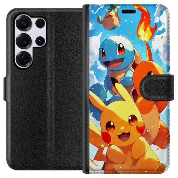 Samsung Galaxy S25 Ultra Lompakkokotelo Pocket Creatures - innoittanut Pokémonista mainitsematta nimeä