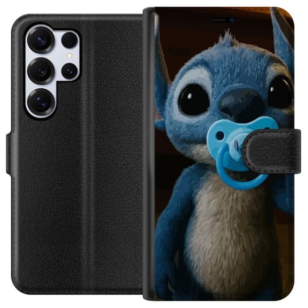 Samsung Galaxy S25 Ultra Lompakkokotelo Stitch & Napp - vauvateema söpöllä hahmolla