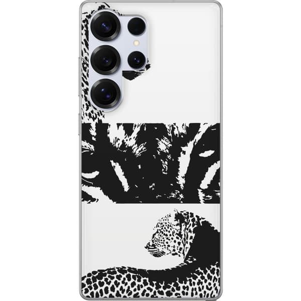 Samsung Galaxy S25 Ultra Läpinäkyvä kuori Leopard Faces