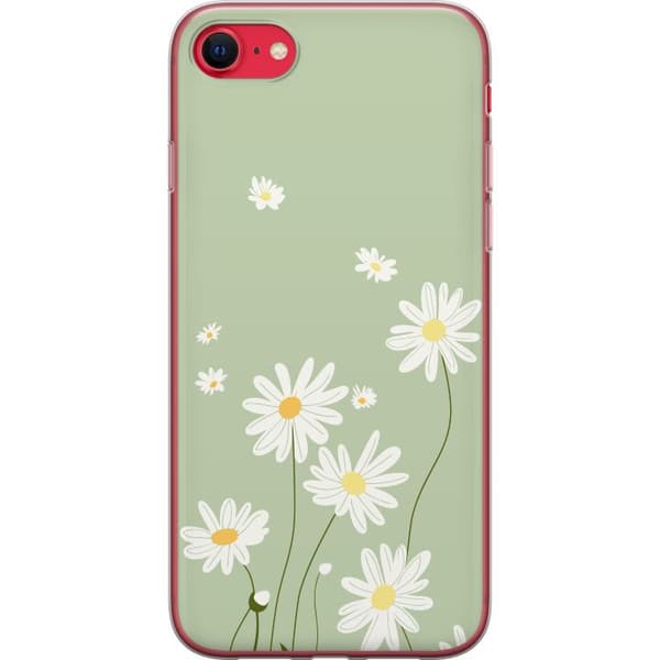 Apple iPhone SE (2020) Gennemsigtig cover Præstekraver - blomstret mønster i svensk sommerstil