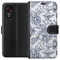 Pikkukuva 1 / 3: Samsung Galaxy Xcover 5 Lompakkokotelo Kukat & Linnut - Romanttinen Vintage-tyylinen Kuviointi