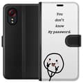 Miniatyrbild 1 av 3: Samsung Galaxy Xcover 5 Plånboksfodral You Don’t Know My Password – edgy textmotiv med attityd