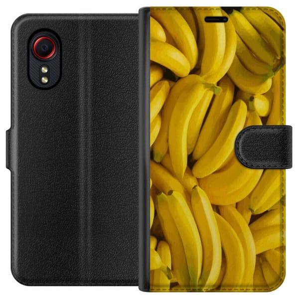 Samsung Galaxy Xcover 5 Lompakkokotelo Banaani kuvio