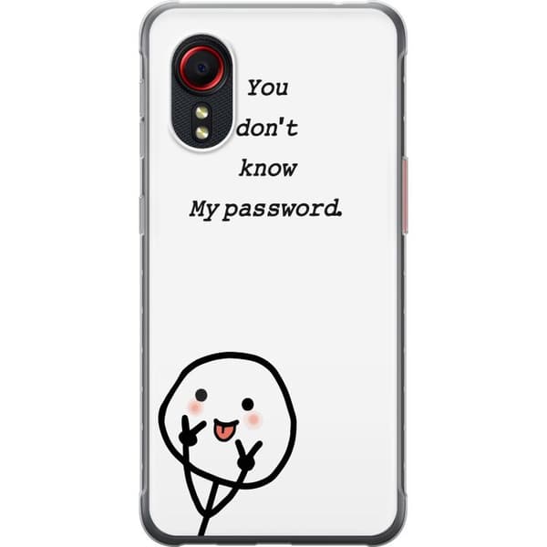 Samsung Galaxy Xcover 5 Gennemsigtig cover Du Kender Ikke Mit Adgangskode