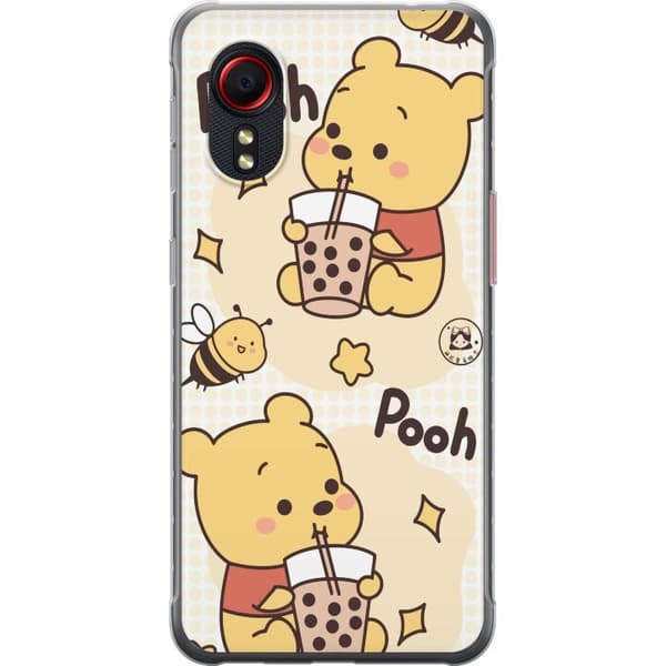 Samsung Galaxy Xcover 5 Genomskinligt Skal Nalle Pooh Style – klassiskt björnmotiv i ny tolkning