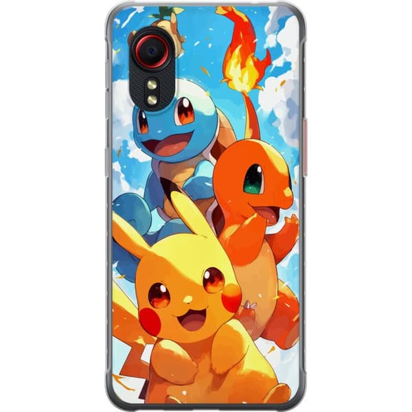 Samsung Galaxy Xcover 5 Läpinäkyvä kuori Pocket Creatures - innoittanut Pokémonista mainitsematta nimeä