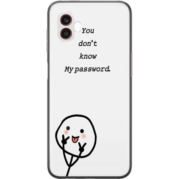 Samsung Galaxy Xcover6 Pro Gennemsigtig cover Du Kender Ikke Mit Adgangskode