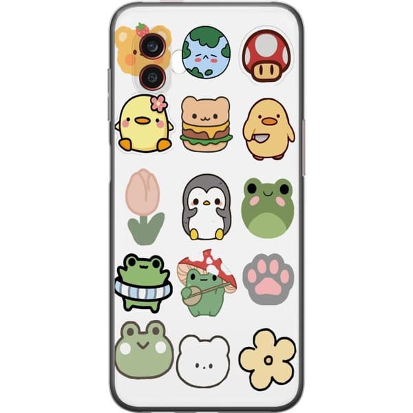 Samsung Galaxy Xcover6 Pro Gennemsigtig cover Kawaii Friends